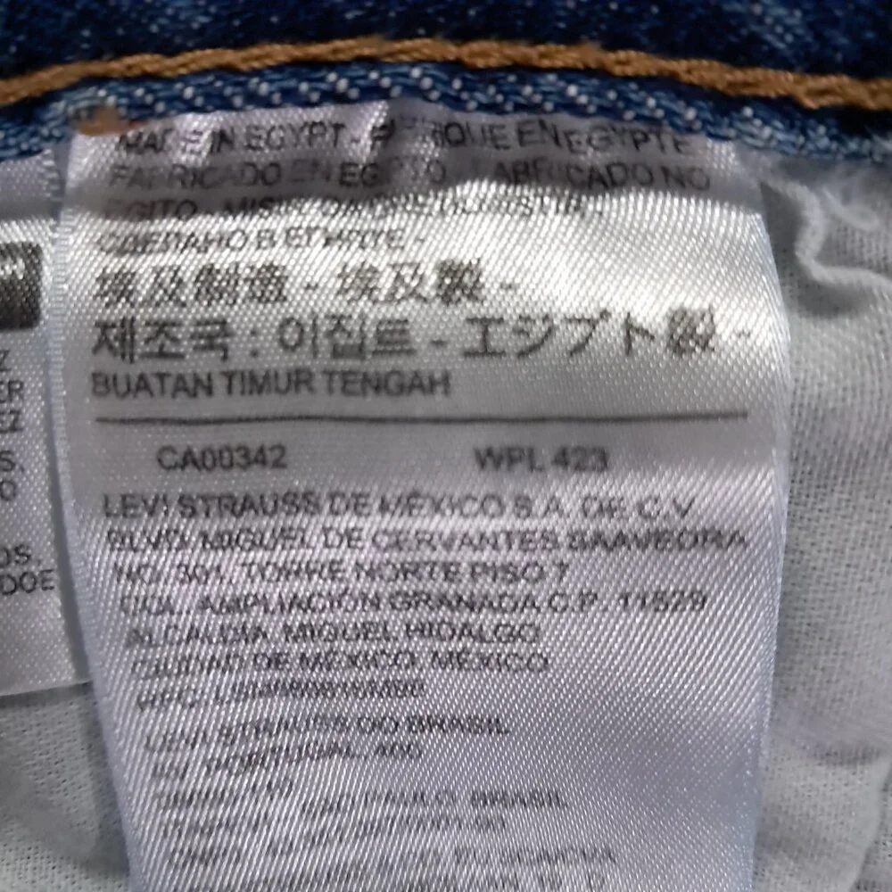 Levis 501 XX Jeans Men 35x35, Tag 36x36 Blue Denim Button Fly Relaxed Straight